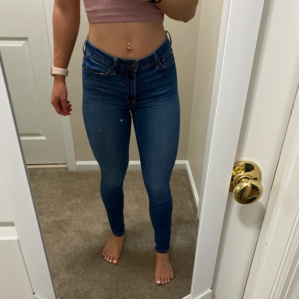 High-Rise Hollister Skinny Jeans